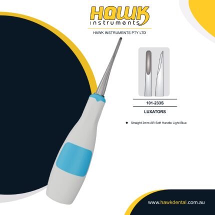 Hawk Instruments Dental Root Luxator 2mm Straight Tip – Dental Extraction Instrument Australia