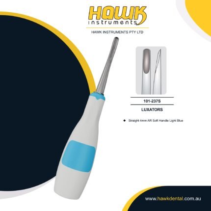 Hawk Instruments Dental Root Luxator 4mm Straight Tip – Dental Extraction Instrument Australia