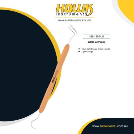 Hawk Dental WHO-23 Periodontal Probe for precise periodontal examination and pocket depth measurement in Australia