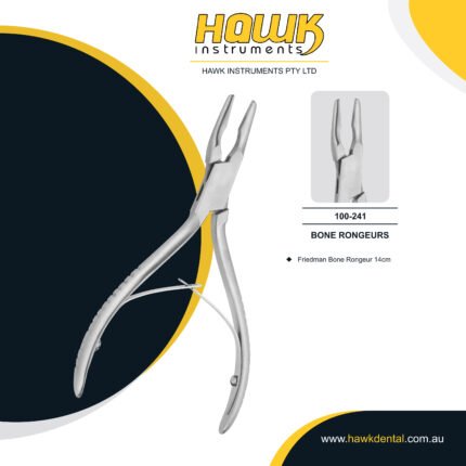 Hawk Instruments Dental Micro-Friedman Bone Rongeur for precise bone removal and trimming in Australia