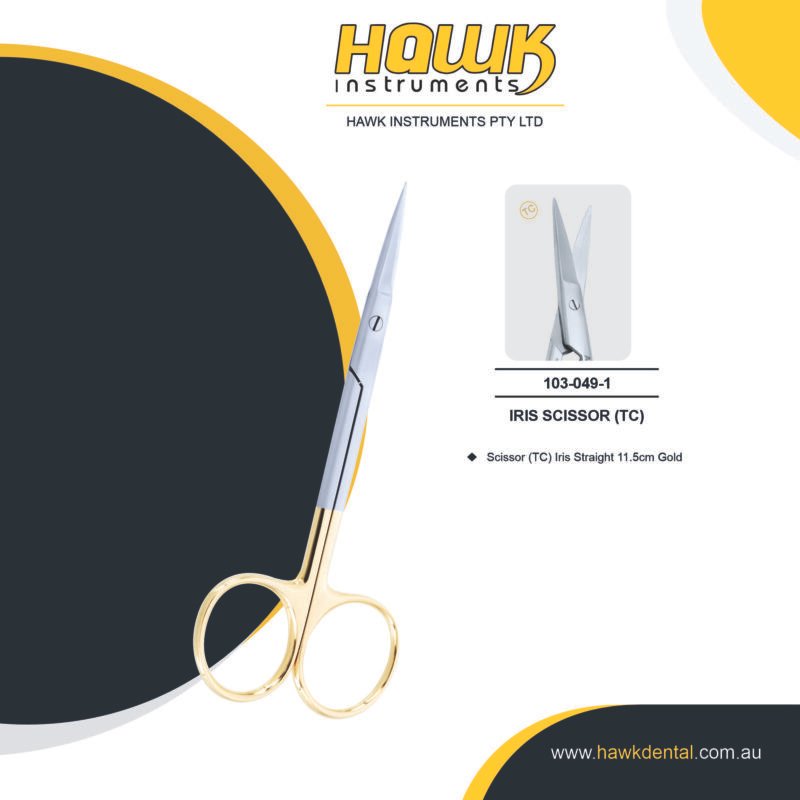 Hawk Dental Micro Straight Scissors Sydney Australia
