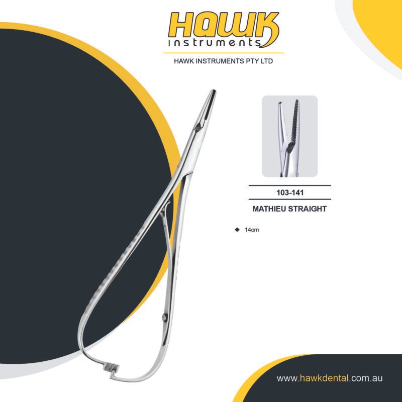 Hawk Dental Mathieu Ligature Plier for precise orthodontic ligature placement and tightening in Australia