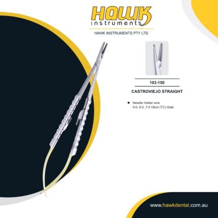 Hawk Dental TC Castroviejo Needle Holder 18cm Australia