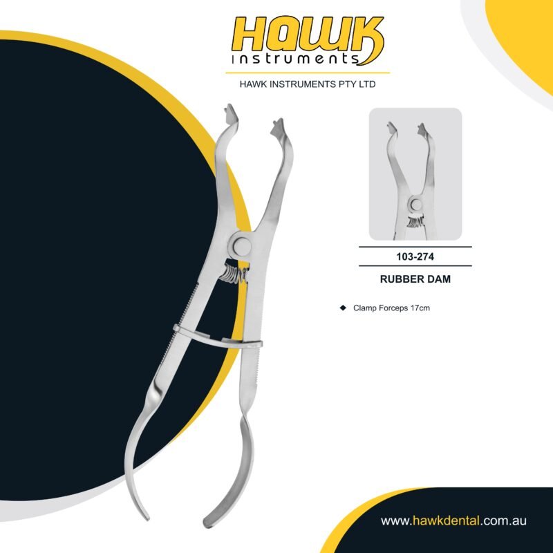 Hawk Dental Rubber Dam Clamp Ivory Forcep Australia