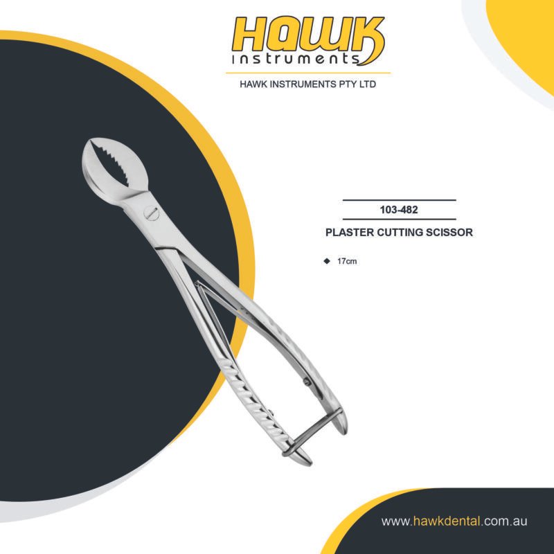 Hawk Instruments Dental Plaster Cutting Scissors – Dental Laboratory Instrument Australia