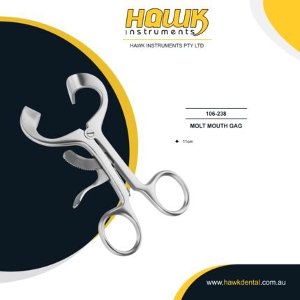 Hawk Dental Molt Mouth Gag Retractor 11cm Australia